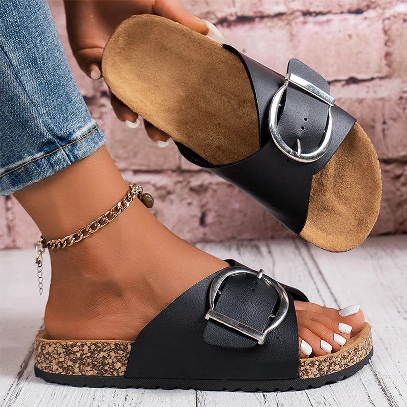 Bellevue Buckle Mule Slide™