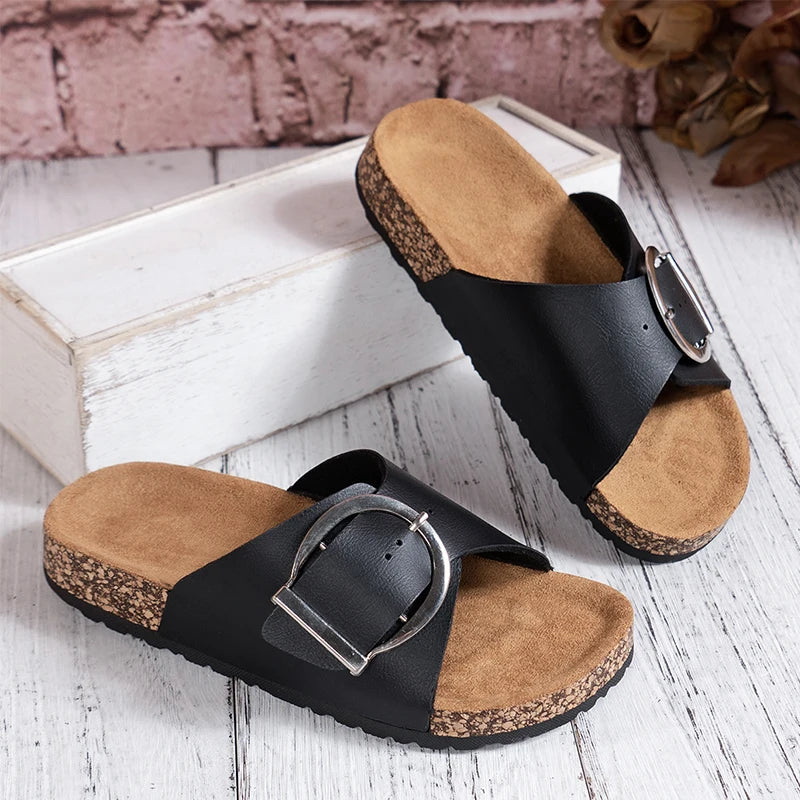 Bellevue Buckle Mule Slide™