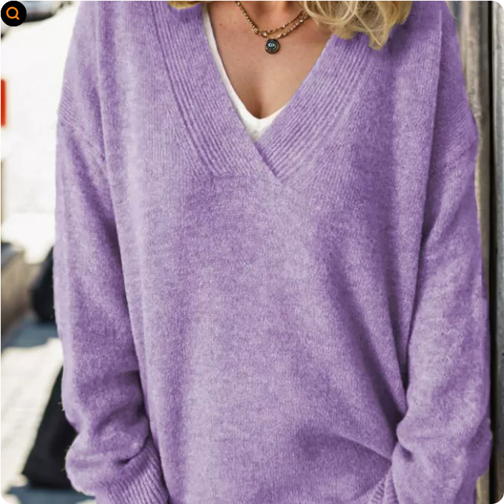 Monika - V-Neck Cashmere Pullover