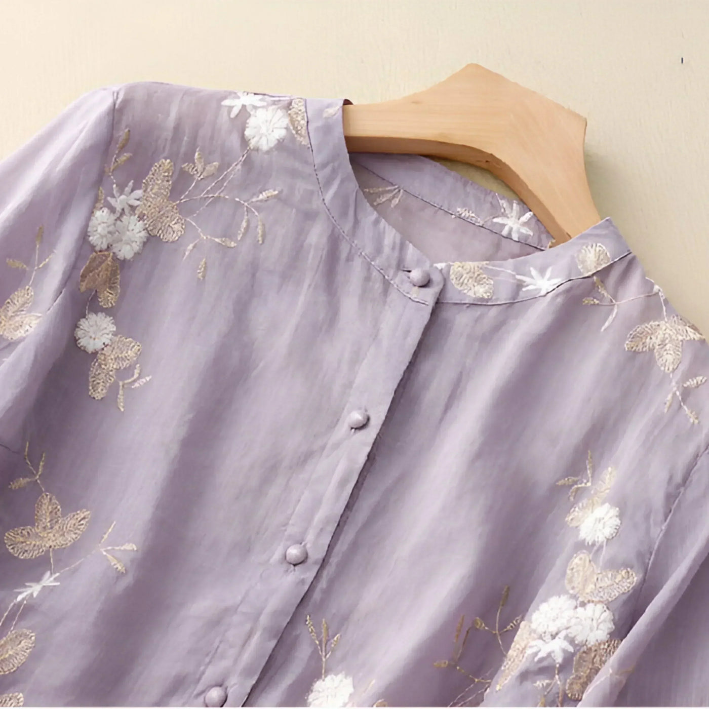 Celest - Floral Embroidered Cotton Top (Copy)