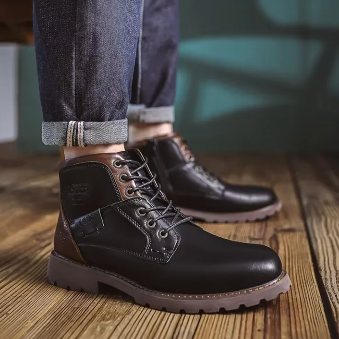 Aaron™ | Vintage Leather Short Boots