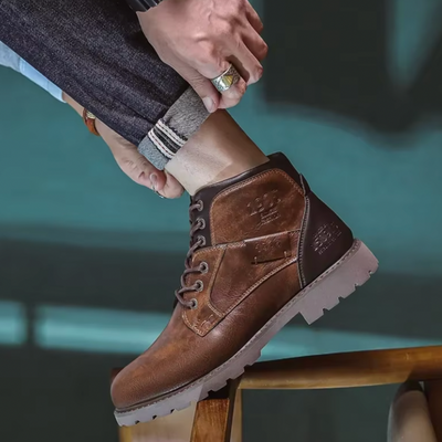 Aaron™ | Vintage Leather Short Boots