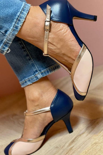 Alessia - Elegant T-Strap Heels