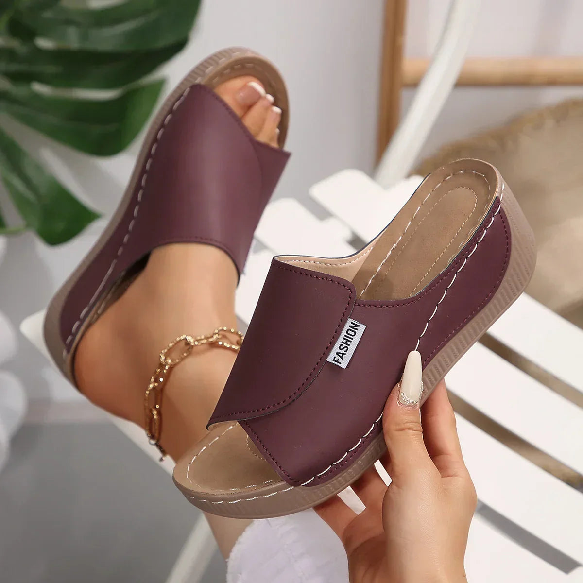 "Selene | Comfort-Focused Wedge Heel Sandals™"