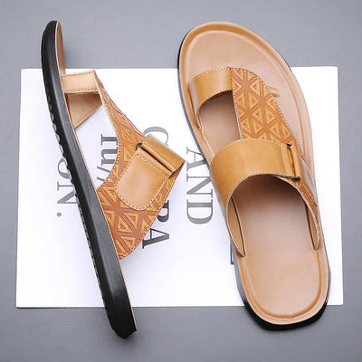 Callen Luxe™ | Premium Bare Leather Sandals