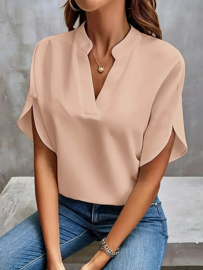 Thalia - Elegant V-Neck Blouse