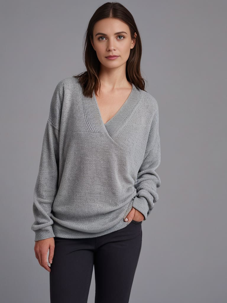 Monika - V-Neck Cashmere Pullover (Copy)