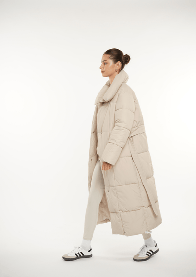 BLAIRE | EXTRA LONG LENGTH BULLETED BUTTON PUFFER JACKET