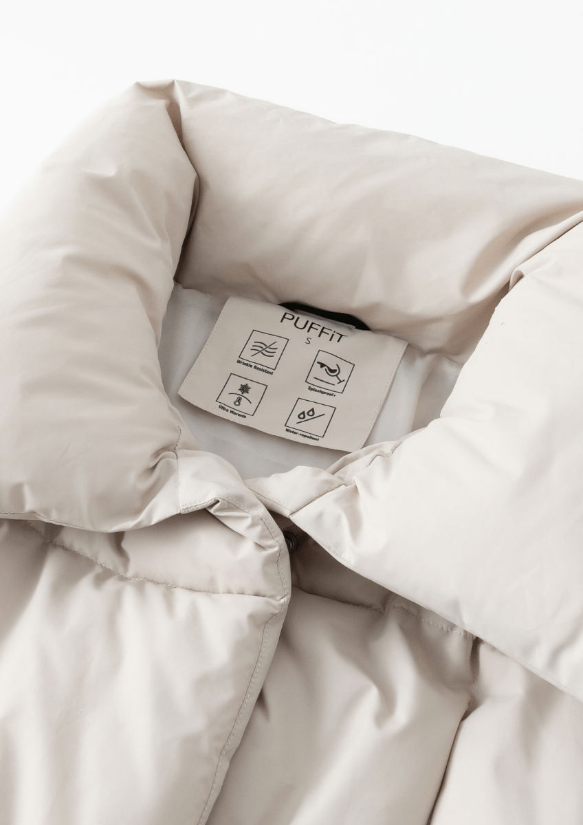 BLAIRE | EXTRA LONG LENGTH BULLETED BUTTON PUFFER JACKET