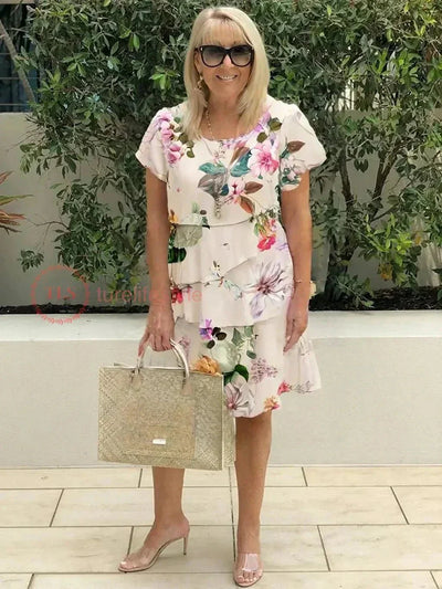 Jenna | Cascading Floral Dress