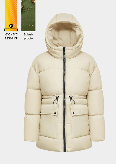 EVA | HOODED PUFFER JACKET SPLASHPROOF
