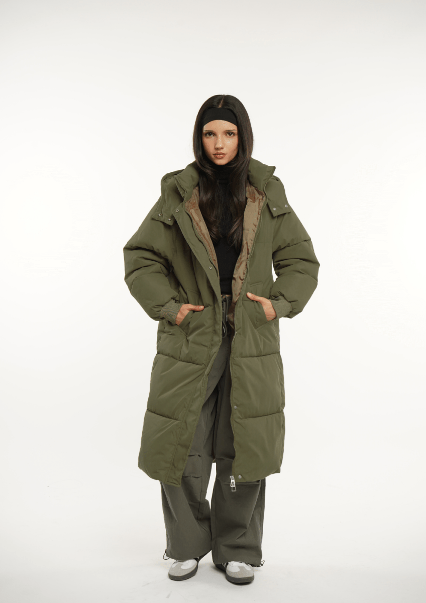 LUNA | HOODED LONG PUFFER JACKET