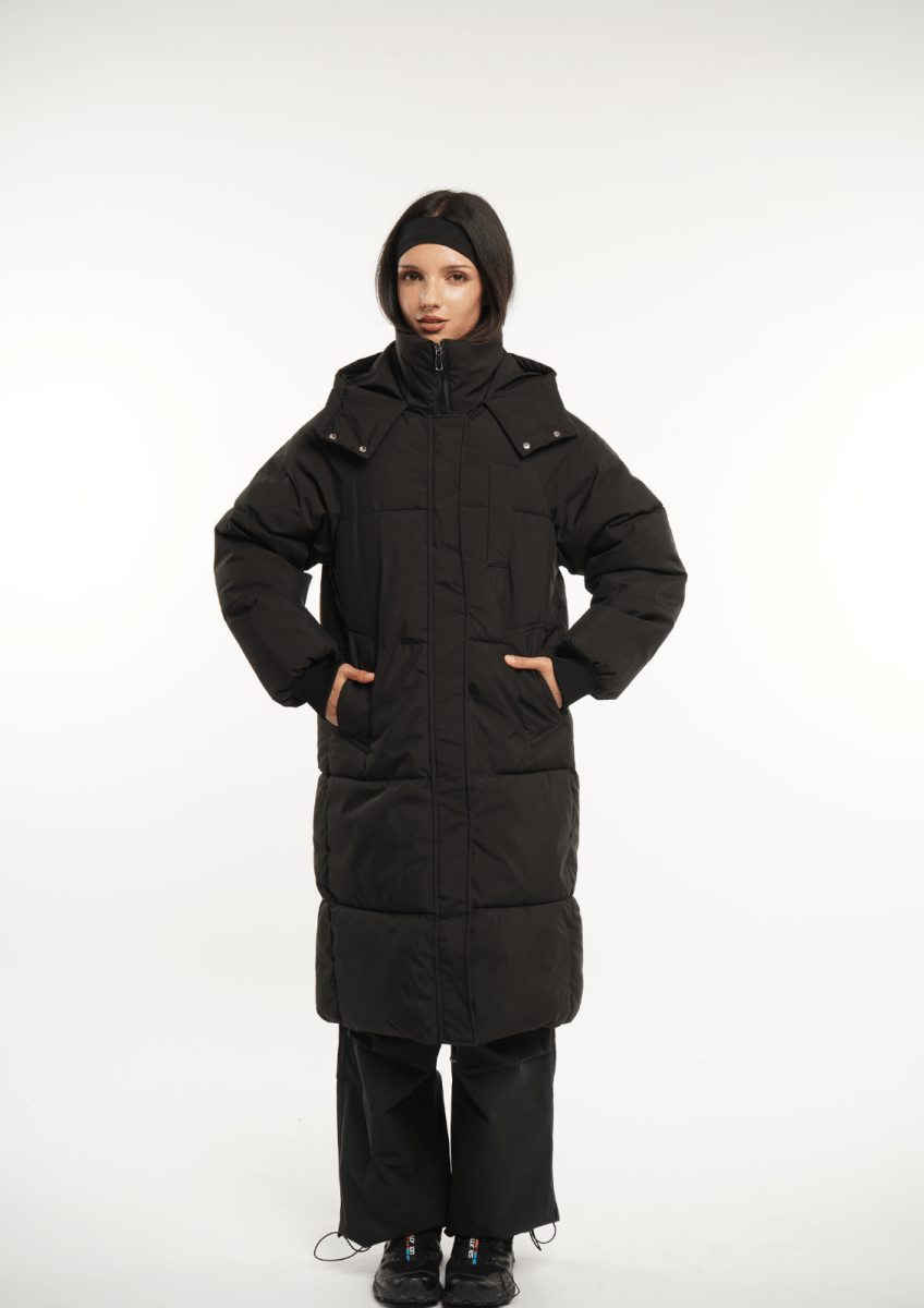 LUNA | HOODED LONG PUFFER JACKET