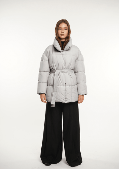 NOVA | MID LENGTH BELTED PUFFER JACKET