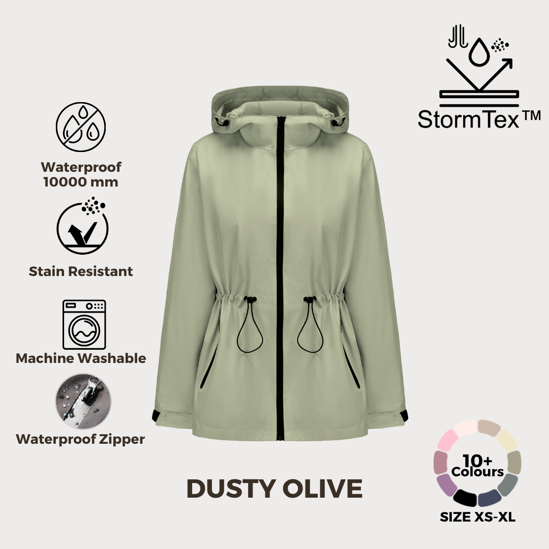 SAGE | LIGHTWEIGHT WATER REPELLENT RAINCOAT