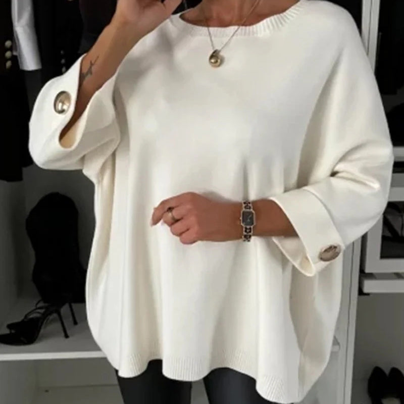Millie - Elegant Button Sleeve Top